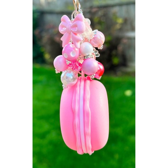 Kawaii Pink Macaron Surprise Box Keychain Purse Bag Charm - Picture 3 of 7